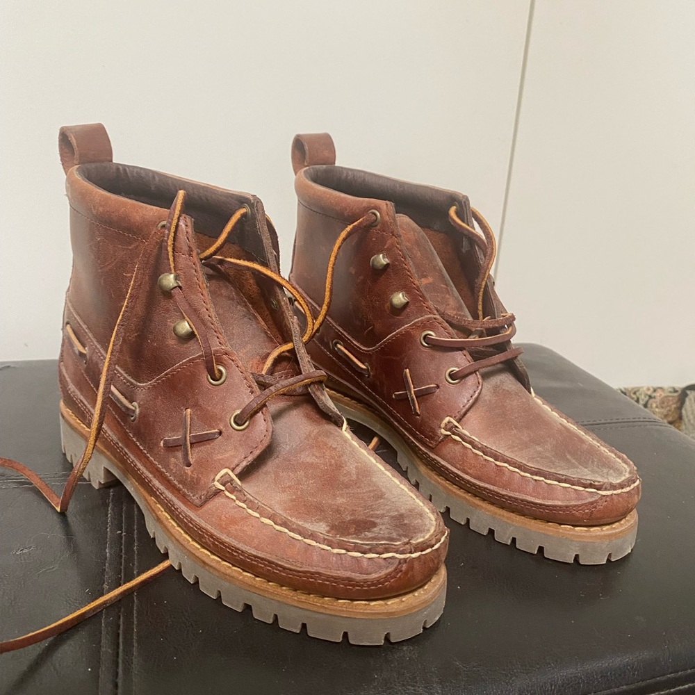 Polo by Ralph Lauren Brown Leather Ankle Boots